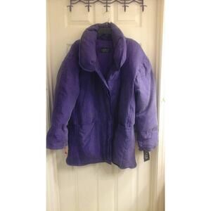 Sanyo Carol Cohenb Coat, Women's size XS Oversized or M-L Regular, Purple NWT